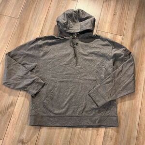 Under Armour Grey Athletic Workout Hoodie Men Medium